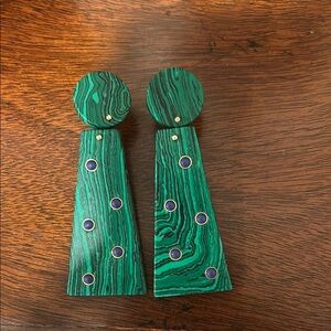 Tuckernuck Faux Malachite Earrings